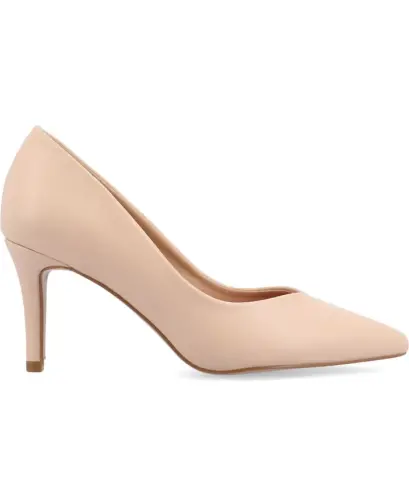 Women's Gabriella Pointed Toe Pumps - Vanilla - JOURNEE COLLECTION (1)