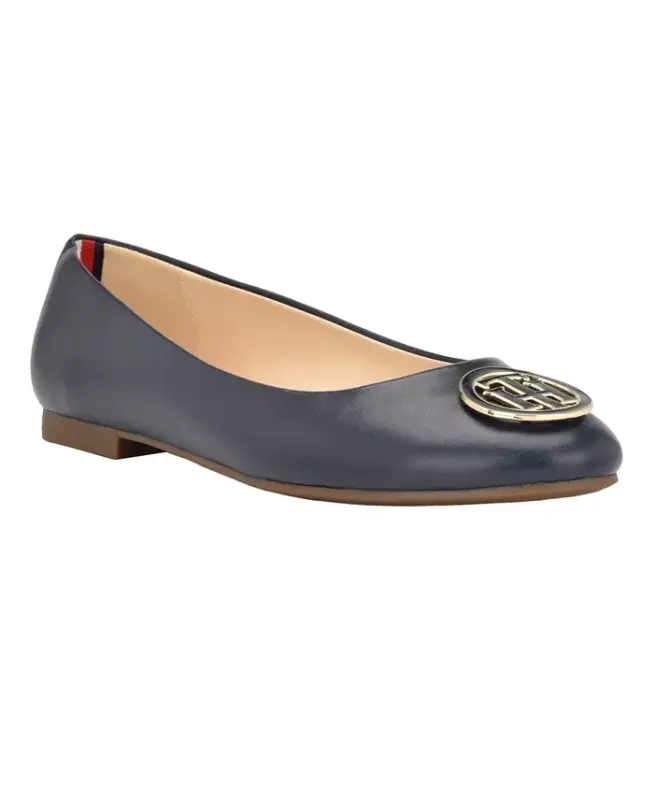 Women's Ganimay Classic Ballet Flats-Dark Blue - TOMMY HILFIGER