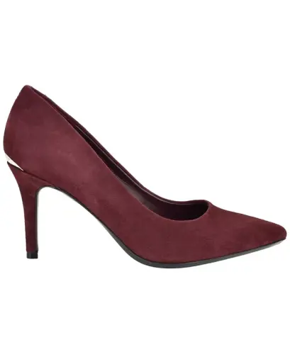 Women's Gayle Classic Pointed Toe Stiletto Pumps - Merlot Suede - CALVIN KLEIN (1)