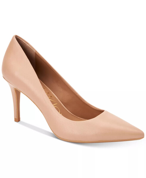 Women's Gayle Pointy Toe Classic Pumps Nude Leather - 1