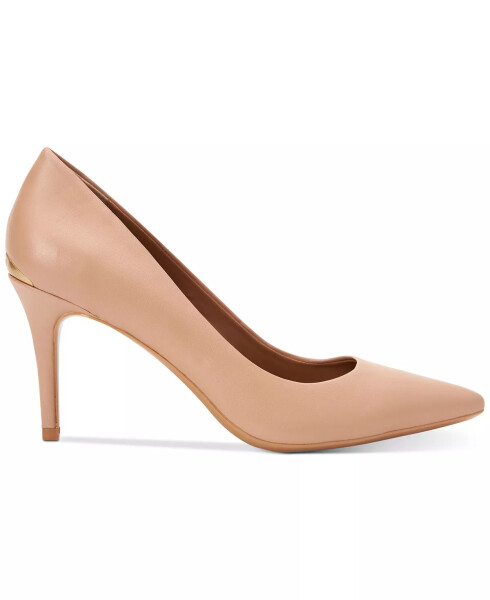 Women's Gayle Pointy Toe Classic Pumps Nude Leather - 2