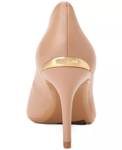 Women's Gayle Pointy Toe Classic Pumps Nude Leather - 3