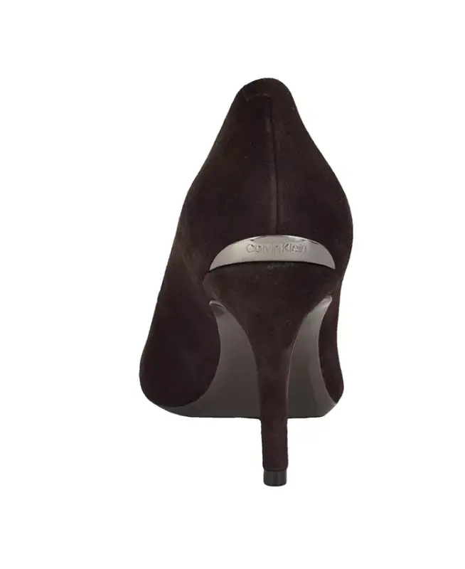 Women's Gayle Pointy Toe Stiletto Pumps - Dark Brown Suede - 3