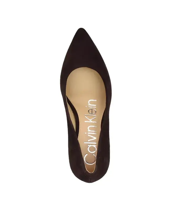 Women's Gayle Pointy Toe Stiletto Pumps - Dark Brown Suede - 4