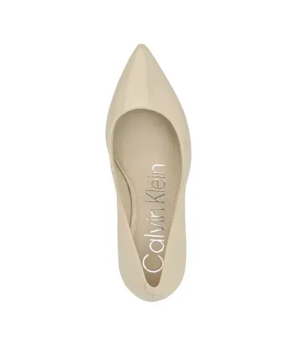 Women's Gayle Pointy Toe Stiletto Pumps-Ivory Patent - 4