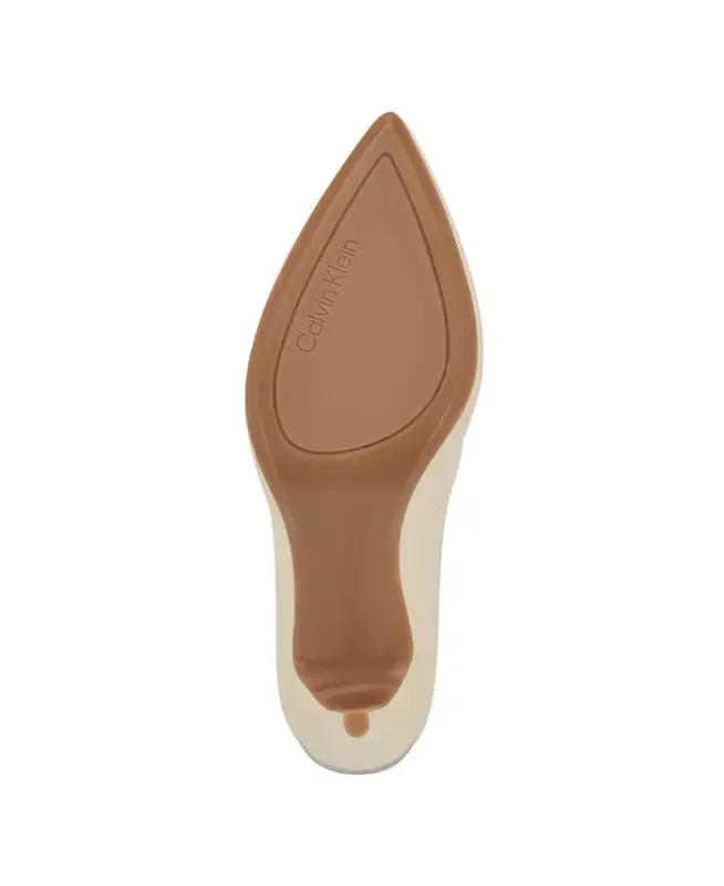 Women's Gayle Pointy Toe Stiletto Pumps-Ivory Patent - 5