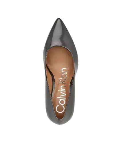 Women's Gayle Classic Pointed Toe Stiletto Pumps - Pewter Patent - 4