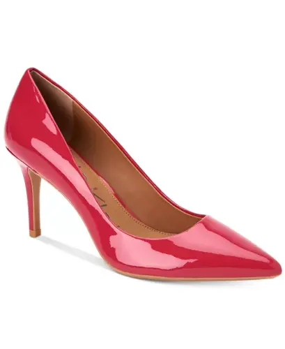 Women's Gayle Pointy Toe Stiletto Pumps-Red Patent 