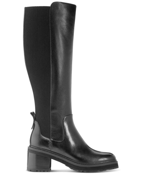 Women's Gema Lug Tall Boots Black Leather - 2