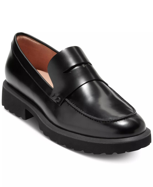 Women's Geneva Loafers Black Box Leather - 1