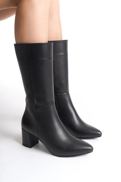 Women's genuine leather ankle boots - 5