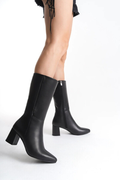 Women's genuine leather ankle boots - 6