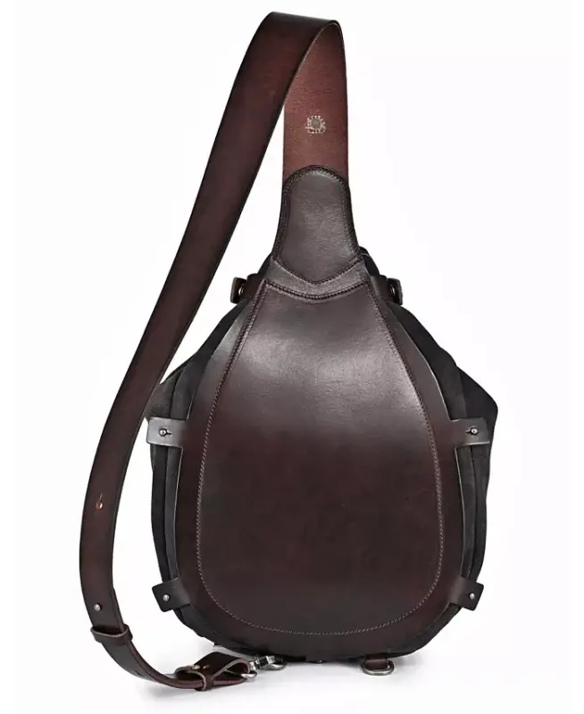 Women's Genuine Leather Daisy Sling Bag - Gray - 4