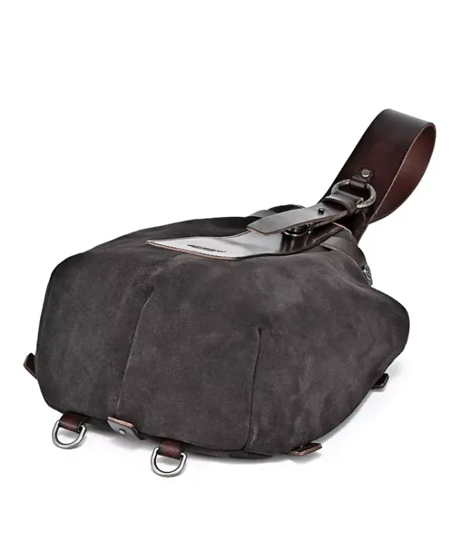 Women's Genuine Leather Daisy Sling Bag - Gray - 5