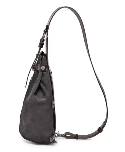 Women's Genuine Leather Daisy Sling Bag - Gray - 6