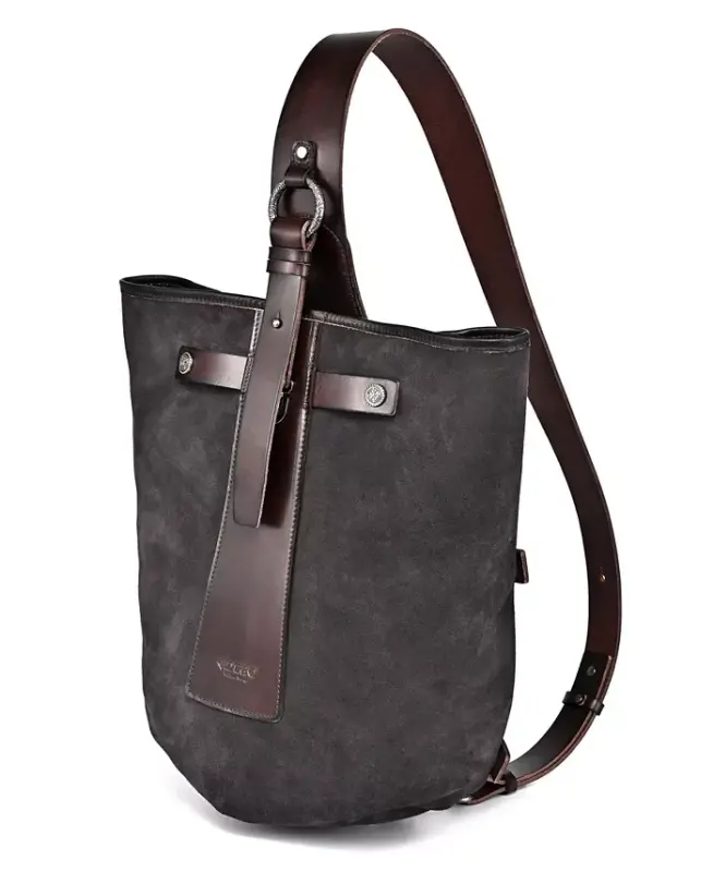Women's Genuine Leather Daisy Sling Bag - Gray - 7