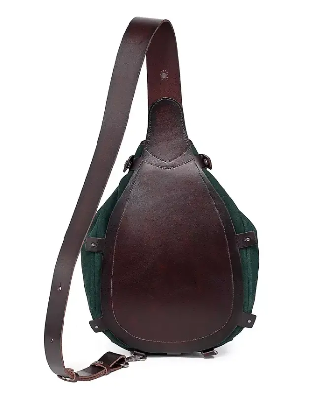 Daisy Medium Leather Sling Bag - Kale - 5