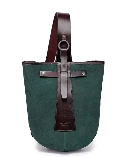 Women's Genuine Leather Daisy Sling Bag - Kale - OLD TREND (1)