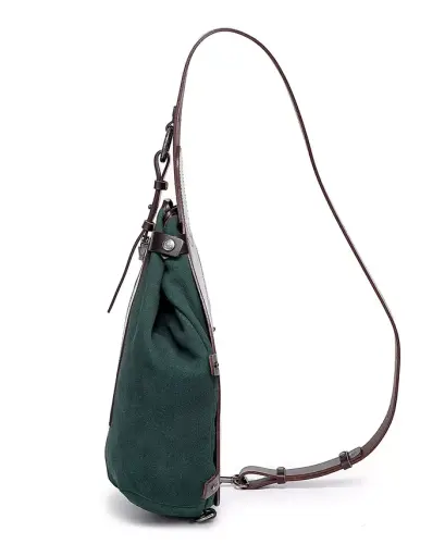 Daisy Medium Leather Sling Bag - Kale - 6