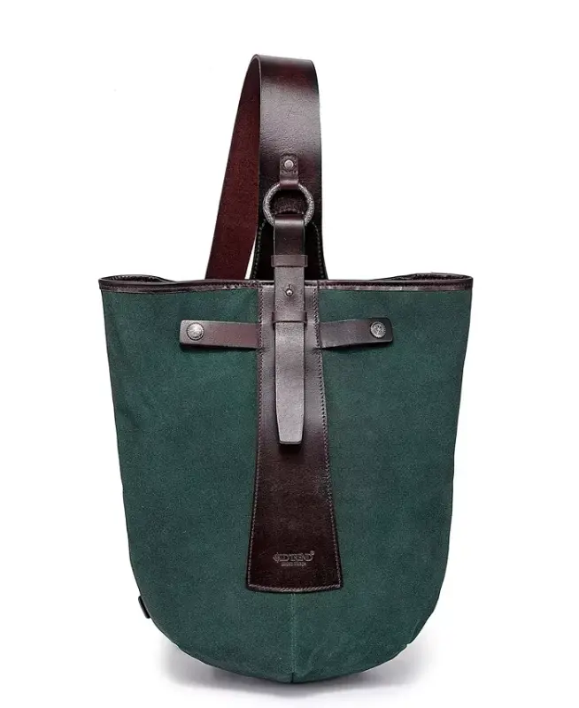 Women's Genuine Leather Daisy Sling Bag - Kale - 2