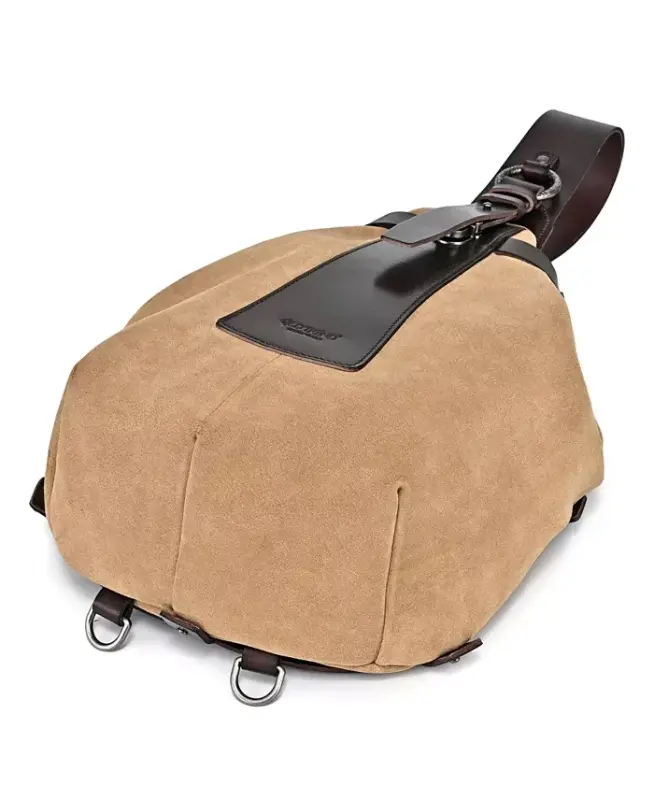 Women's Genuine Leather Daisy Sling Bag-Tan - 11