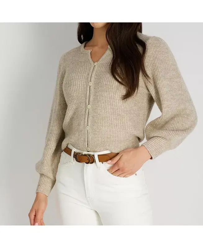 Women's Genuine Leather Sculptured Harness Buckle Belt - 5