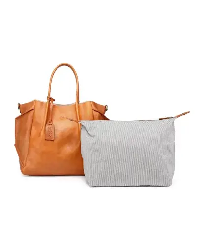 Sprout Land Extra-Large Leather Tote Bag - Chestnut - 6