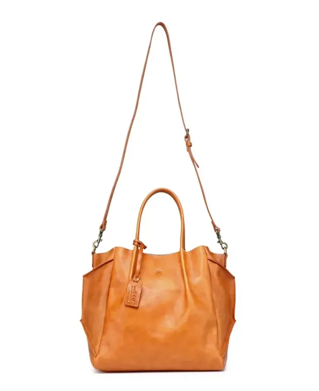 Sprout Land Extra-Large Leather Tote Bag - Chestnut - 9