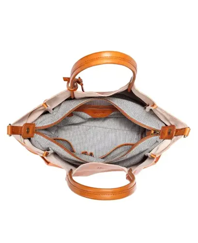 Women's Genuine Leather Sprout Land Tote Bag - Chestnut - 7