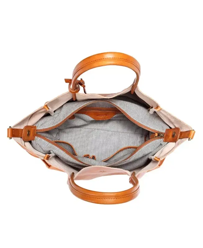 Women's Genuine Leather Sprout Land Tote Bag - Chestnut - 7