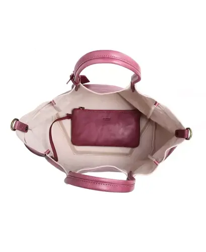 Women's Genuine Leather Sprout Land Tote Bag - Orchid - 4