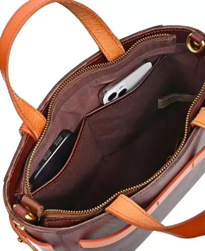 Women's Genuine Leather Westland Minit Tote Bag - Brown - 3