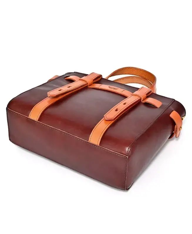 Women's Genuine Leather Westland Minit Tote Bag - Brown - 6