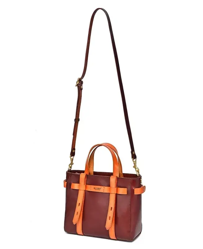 Women's Genuine Leather Westland Minit Tote Bag - Brown - 8