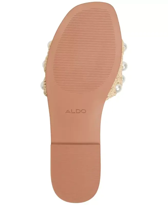 Women's Gizelle Pearl Embellished Flat Slide Sandals - 1