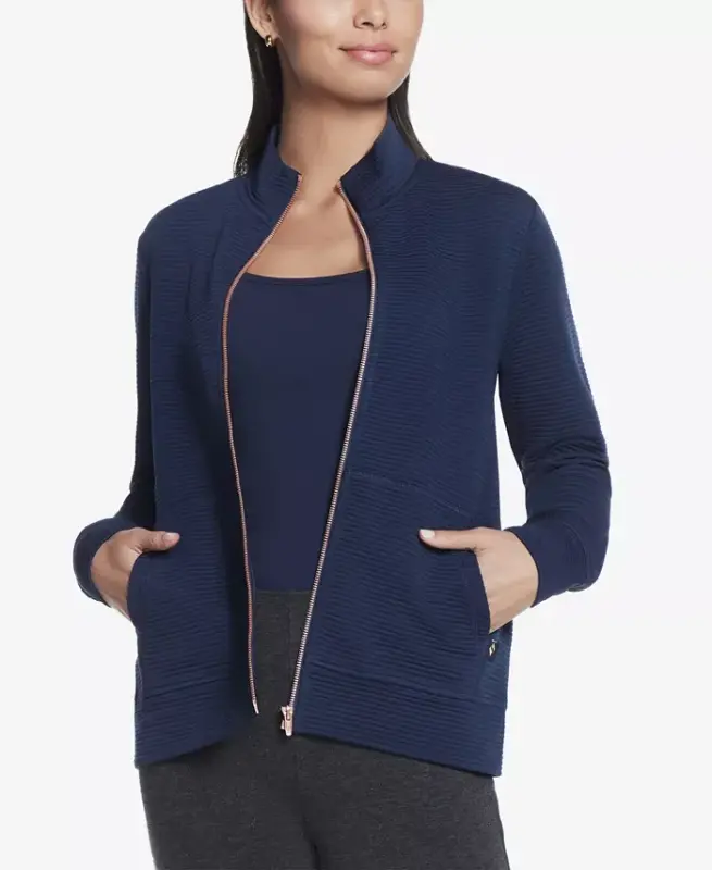 Women's Go-Walk Ottoman Jacket - Cozy Fit - Blue Iris - 1