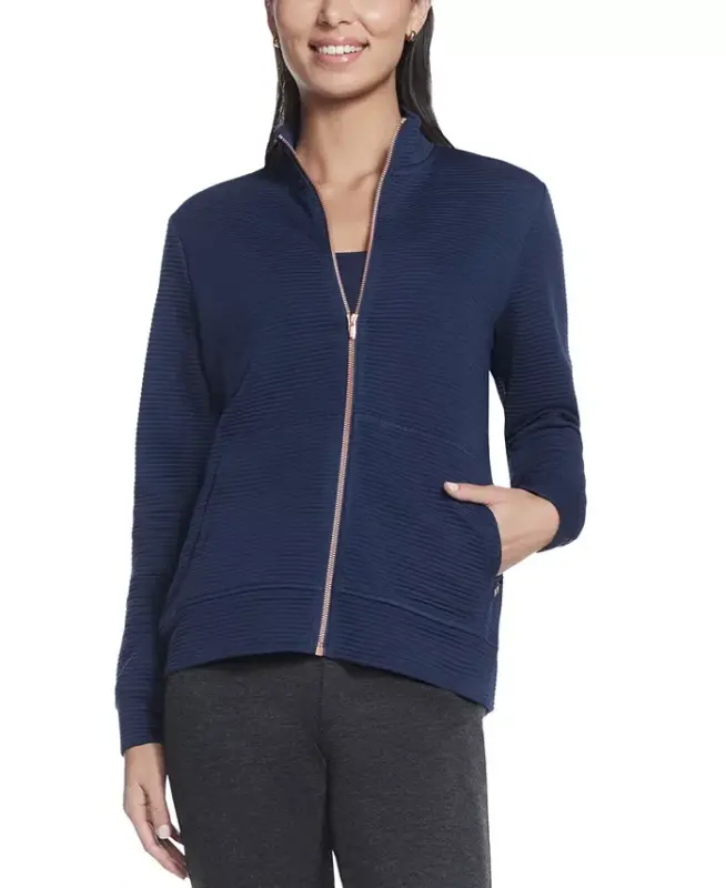 Women's Go-Walk Ottoman Jacket - Cozy Fit - Blue Iris - 2