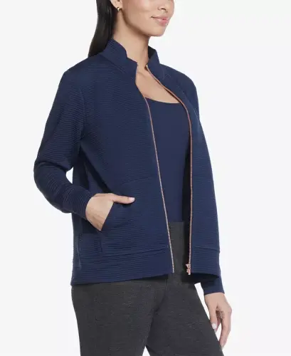 Women's Go-Walk Ottoman Jacket - Cozy Fit - Blue Iris - 3