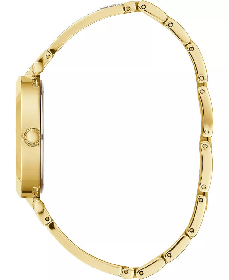 Women's Gold-Tone Stainless Steel & Cubic Zirconia Crystal Bangle Bracelet Watch 36mm Gold - 2