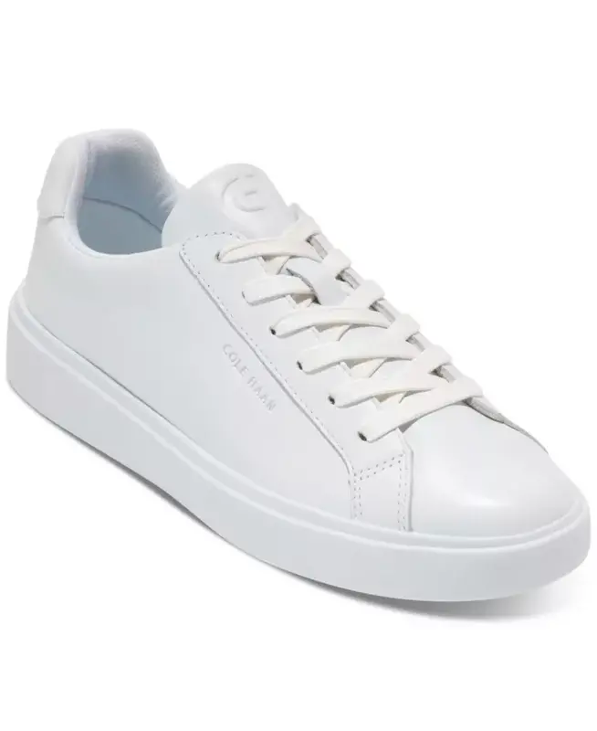 Women's Grand Crosscourt Daily Lace-Up Low-Top Sneakers-White, Argento - 1
