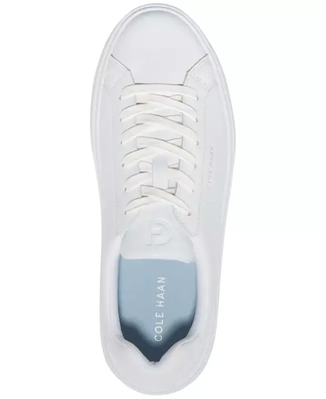 Women's Grand Crosscourt Daily Lace-Up Low-Top Sneakers-White, Argento - 4