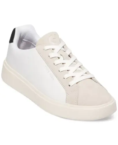 Women's Grand Crosscourt Daily Lace-Up Low-Top Sneakers-White, Argento - 7