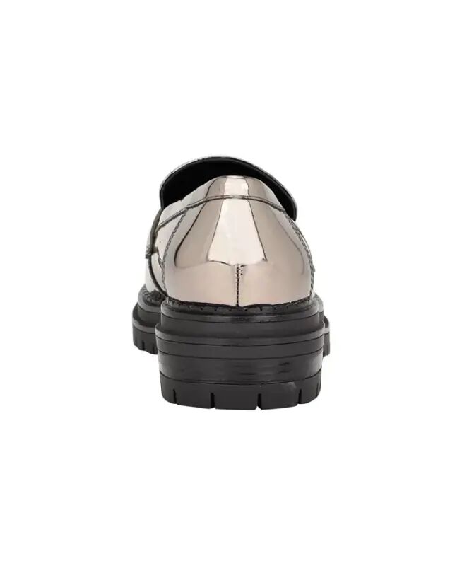 Women's Grant Lug Sole Penny Loafers - Pewter - 3
