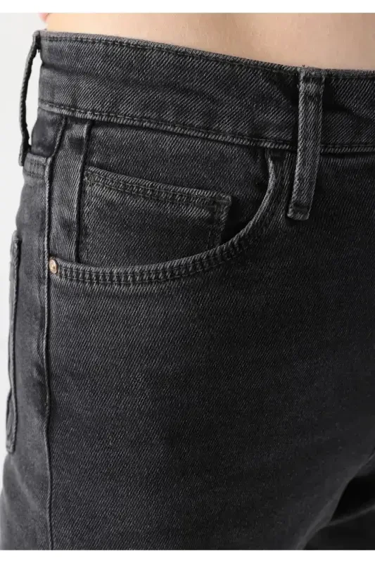 Women's gray skinny fit jeans. - 6