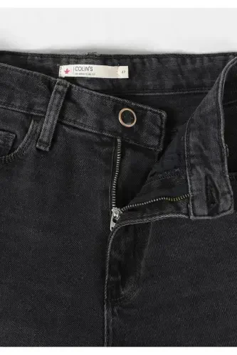 Women's gray skinny fit jeans. - 8