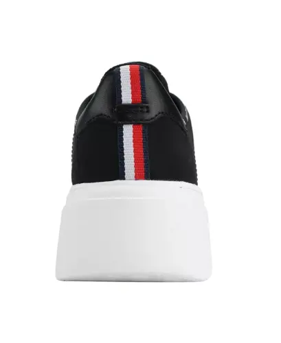 Women's Grazie Lightweight Lace Up Sneakers-Black - 3
