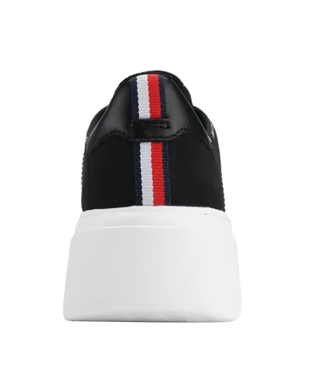 Women's Grazie Lightweight Lace Up Sneakers-Black - 3