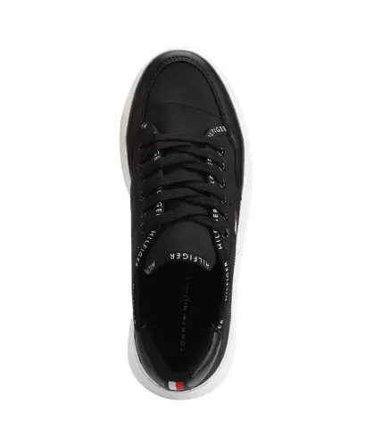 Women's Grazie Lightweight Lace Up Sneakers-Black - 4