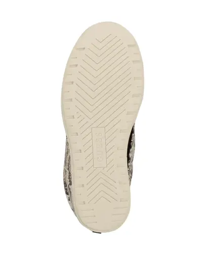 Women's Guinna Fold Over Slouchy Booties - Black/White Snake - 5