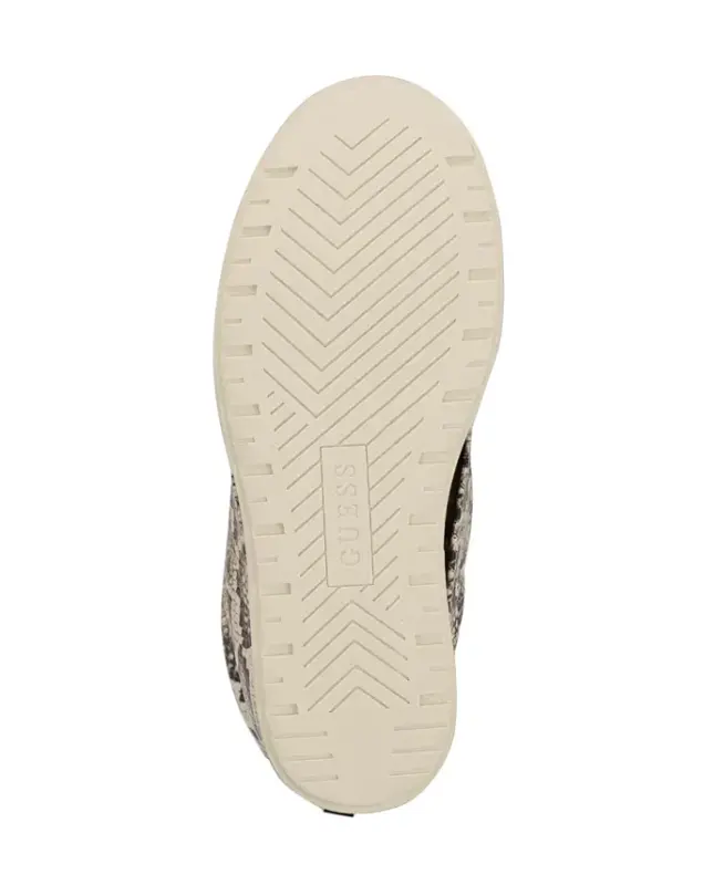 Women's Guinna Fold Over Slouchy Booties - Black/White Snake - 5